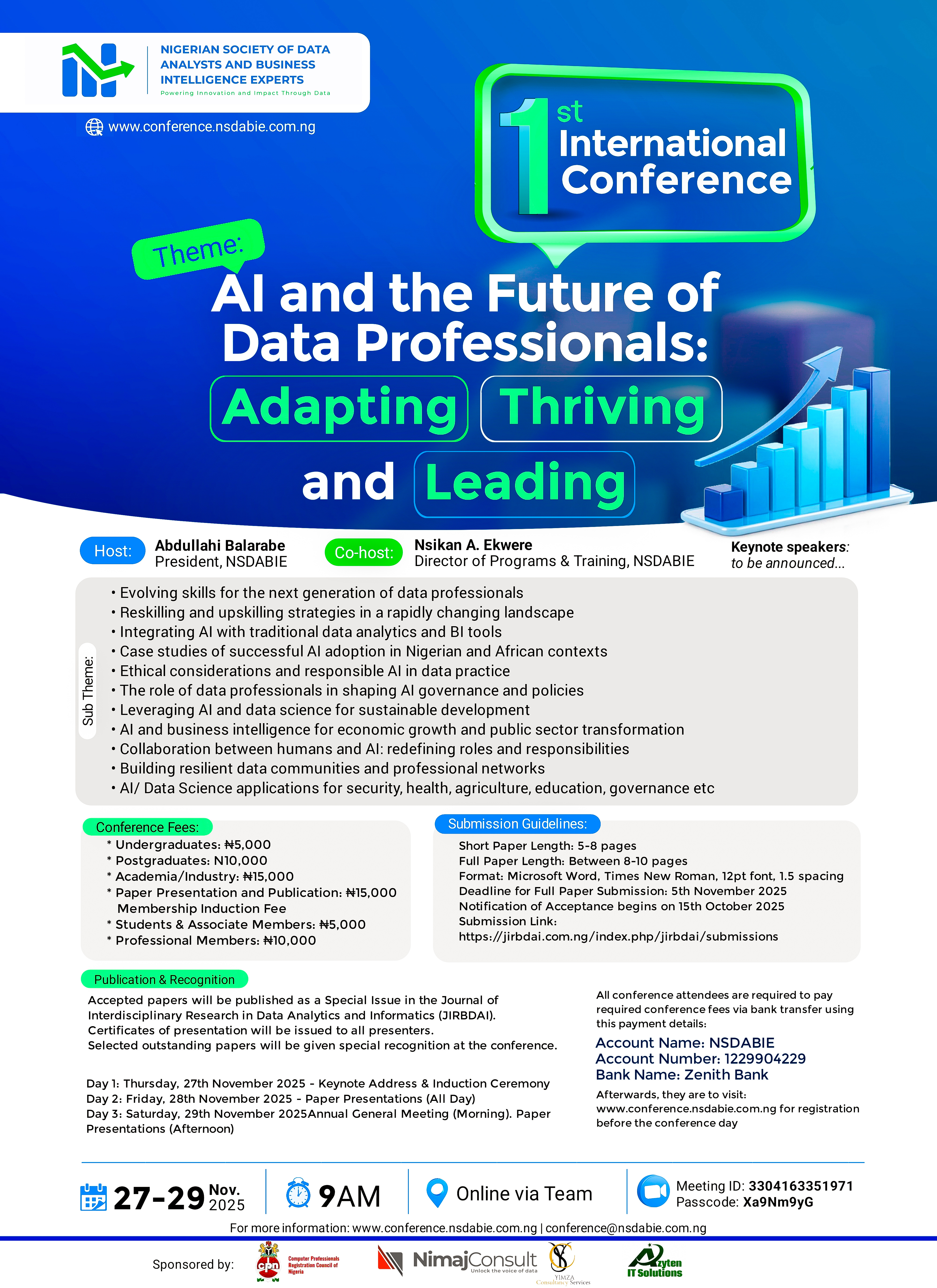 					View Vol. 1 (2025): Special Issue for NSDABIE FIRST INTERNATIONAL CONFERENCE 
				